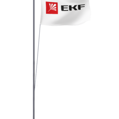 фото Мачта молниеприемная секционная пассивная стальная c флагом ММСПС-Ф-10 L=10м EKF PROxima (mmsps-f-10)