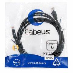 фото Патч-корд PC-UTP-RJ45-Cat.6-3m-BK U/UTP, категория 6, 2xRJ45/8p8c, неэкранированный, черный, PVC, 3м (PC-UTP-RJ45-Cat.6-3m-BK)