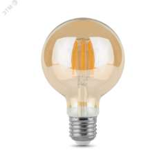 фото Лампа светодиодная LED 6 Вт 550 Лм 2400К теплая Е27 G95 golden Filament Gauss (105802006)