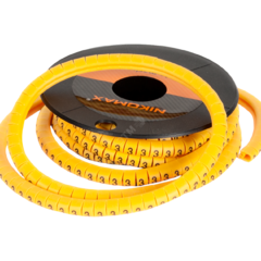 фото Маркер кабельный, буква D, желтый, 500шт (NMC-CMR-D-YL-500)