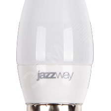 фото Лампа светодиодная LED 9w E27 4000K свеча Jazzway