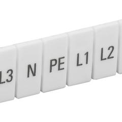 фото Маркеры для КПИ-2,5мм2 с символами ''L1, L2, L3, N, PE'' IEK (YZN11M-002-K00-A)