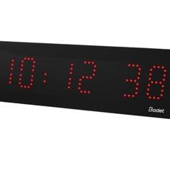 фото Часы цифровые STYLE II 5S (часы/минуты/секунды), высота цифр 5 см, красный цвет, импульс 24В, 240В, монтаж в стену заподлицо (946221F)