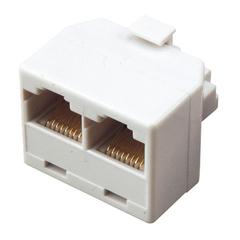 фото Переходник сетевой LAN. (штекер 8Р8С (Rj-45) -2 гнезда 8Р8С (Rj-45)) (пакет) (etm03-0102-9)