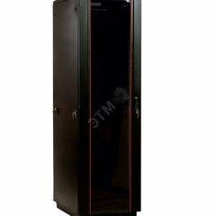 фото Шкаф телекоммуникационный напольный 47U (800х800) дверь стекло черный (ШТК-М-47.8.8-1ААА-9005)