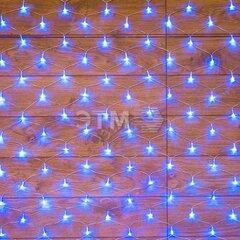 фото Гирлянда домашняя сеть 1,8х1,5м, прозрачный ПВХ, 180 LED,цвет: Синий (215-133)