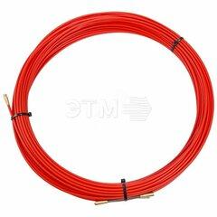 фото Протяжка кабельная (мини УЗК в бухте), стеклопруток, d=3,5 мм, 30 м, красная (etm47-1030)