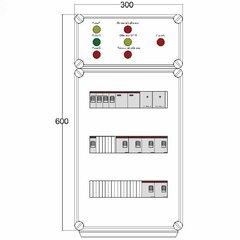 фото Щит управления электрообогревом DEVIBOX FHR 3x4400 D330 (в комплекте с терморегулятором и датчиком температуры) (DBFR17)