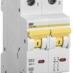 фото Выключатель автоматический ВА47-60M 2Р 63А 6кА B IEK (MVA31-2-063-B)