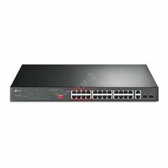 фото Коммутатор неуправляемый PoE+ 24 порта 10/100 Мб/с RJ-45 2хSFP/RJ-45 (TL-SL1226P)