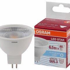 фото Лампа светодиодная LED 6,5Вт GU5.3 5000К 520лм 230V CL MR16 (замена 60Вт) OSRAM LS (4058075481251)