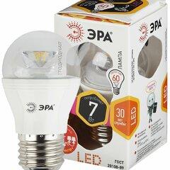 фото Лампа светодиодная LED P45-7W-827-E27-Clear  (диод,шар,7Вт,тепл,E27) (6/60/2400) ЭРА (Б0017243)