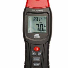 фото Измеритель влажности и температуры контактный ZHT 70 2 in 1 древесина, стройматериалы, температура воздуха (А00518)