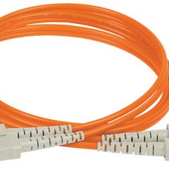 фото Шнур оптический коммутационный соединительный (патч-корд) для многомодового кабеля (MM) 50/125 (OM2) SC/UPC-SC/UPC двойного исполнения (Duplex) LSZH 1м (FPC50-SCU-SCU-C2L-1M)