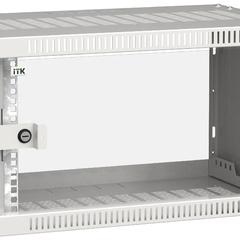 фото Шкаф LINEA WE 6U 550x350мм дверь стекло серый (LWE3-06U53-GF)