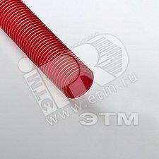 фото Труба гофрированная 40мм ПНД красная для металлопластиковых труб (24000К)