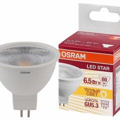 фото Лампа светодиодная LED 6,5Вт GU5.3 3000К 500лм 230V CL MR16 (замена 60Вт) OSRAM LS (4058075481220)