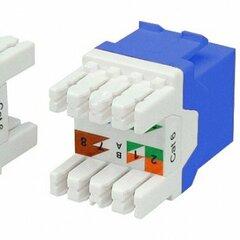 фото Вставка KJ8-8P8C-C6-180-BL Keystone Jack RJ-45(8P8C) категория 6 синяя (KJ8-8P8C-C6-180-BL)