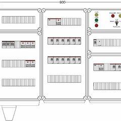 фото Щит управления электрообогревом DEVIBOX HR 15x2800 D330 (в комплекте с терморегулятором и датчиком температуры) (DBR129)