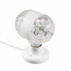 фото Диско-лампа домашняя светодиодная двойная Е27, подставка с цоколем Е27 в комплекте, 230 В (601-250)
