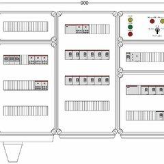 фото Щит управления электрообогревом DEVIBOX HR 18x2800 D316 (в комплекте с терморегулятором и датчиком температуры) (DBR094)