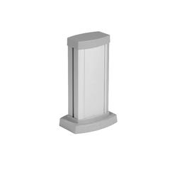 фото Универсальная мини-колонна алюминиевая с крышкой из алюминия 1 секция, высота 0,3 метра, цвет алюминий (653101)
