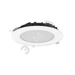 фото Cветильник светодиодный DL-SLIM круглый встраиваемый 222*38мм 30W 3000K IP44 монтажный диаметр 195мм (V1-R0-00548-10000-4403030)