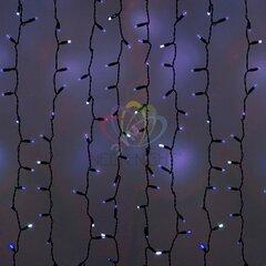 фото Гирлянда профессиональная Светодиодный Дождь 2х1.5м эффект мерцания черный провод 220В синий (235-233)