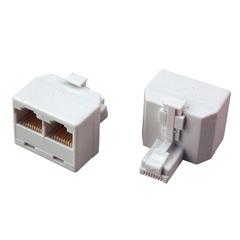 фото Переходник сетевой LAN. (штекер 8Р8С (Rj-45) -2 гнезда 8Р8С (Rj-45)) (etm06-0113-B)