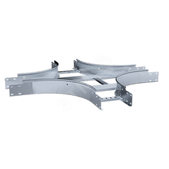 фото Ответвитель крестообразный LT 100х100 S=1.2мм R=300мм оцинкованный (LTC.1010.12.3)