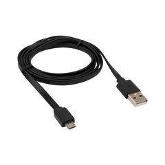 фото Кабель USB-micro USB, 2,4A, PVC, black, 1m (etm18-4270)