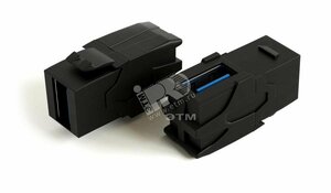 фото Вставка Keystone Jack проходной адаптер USB 3.0 (Type A) 90град. ROHS белая (247404)