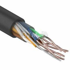 фото Кабель UTP 4PR 24AWG CU (медь) CAT5e PE черный OUTDOOR бухта 25 м (etm01-0045-25)