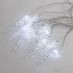 фото Гирлянда домашняя Сосульки 1,5х0,25 м, прозрачный провод, белый свет свечения NEON-NIGHT (303-068)