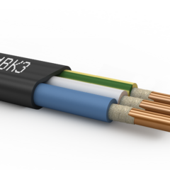 фото Кабель силовой ВВГнгП(А)-FRLSLTx 3х2,5ок плоский (N,PE)-0,66ТРТС