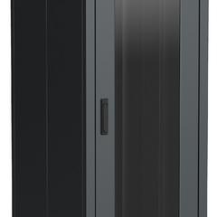 фото "Шкаф напольный сетевой 19"" LINEA N 38U 800х1000мм стеклянная передняя дверь, задняя металлическая черный" (LN05-38U81-GM)