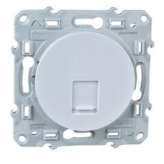 фото ODACE Розетка компьютерная RJ45 6 UTP белая (S52R475)