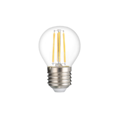 фото Лампа сетодиодная декоративная LED 8w E27 3000K шар прозрачный филамент 230/50 Jazzway (5021365)