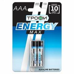 фото Элемент питания Трофи LR03-2BL ENERGY MAX Alkaline (60/480/19200) (Б0018946)