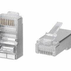 фото Коннектор RJ-45 под витую пару, быстрой установки,кат.5e экранированный (8P8C-SH-FC)