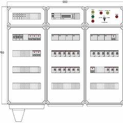 фото Щит управления электрообогревом DEVIbox HS 21x2700 D850 (в комплекте с терморегулятором) (DBS023)