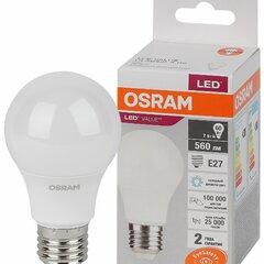 фото Лампа светодиодная LED 7 Вт E27 6500К 560Лм груша 220 В (замена 60Вт) OSRAM (4058075578791)