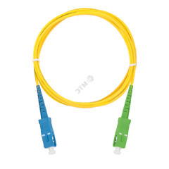 фото Шнур оптический переходной SM 9/125 OS2 SC/UPC-SC/APC одинарный LSZH 2мм (NMF-PC1S2C2-SCU-SCA-002)