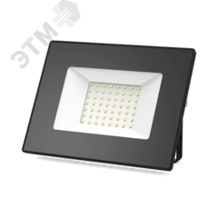 фото Прожектор светодиодный ДО-50 Вт 4475 Лм 4000К IP65 200-240 В черный LED Elementary Gauss (613100250)