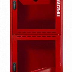 фото Шкаф пожарный навесной с окном ПРЕСТИЖ 540х1280х300 красный с двумя кассетами (ПРЕСТИЖ-03-НОК-2ПК)