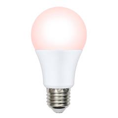 фото LED-A60-9W/SCEP/E27/FR/DIM IP65 PLO65WH Лампа светодиодная диммируемая для птиц. Спектр для яйценоскости. TM Uniel (LEDA609WSCEPE27FRDIMIP65PLO65WH)