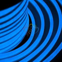 фото Неон профессиональный светодиодный гибкий постоянное свечение cиний 220В (бухта 50м) (131-023)