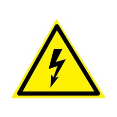 фото Наклейка знак ''Опасность поражения электротоком'' 85х85х85 мм 20шт (etm56-0006-4)