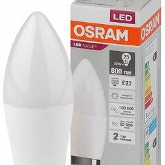 фото Лампа светодиодная LED 10 Вт E27 6500К 800Лм свеча 220 В (замена 75Вт) OSRAM (4058075579590)