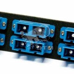фото Панель для FO-19B* с 12 LC адаптерами 12 волокон одномод OS1/OS2 120*32 мм адаптеры а синий blue (47738)